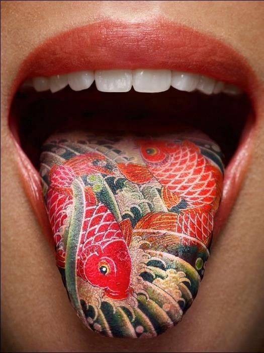 toungue tattoo