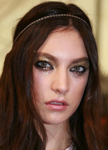 dsquared2-2012-spring-smudgy-glitter-glam-rock-makeup