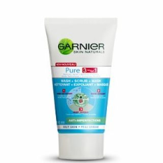 Garnier Skin Naturals Pure 3in1 maska, scrub i gel za čišćenje lica