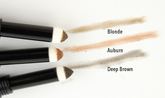 Maybelline-Brow-Define-and-Fill-Duo-Blonde-Auburn-Deep-Brown-powder-swatches