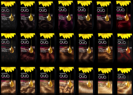 garnier_olia_colour_chart