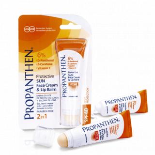 Top Ten Propanthen protective SUN face cream & lip balm