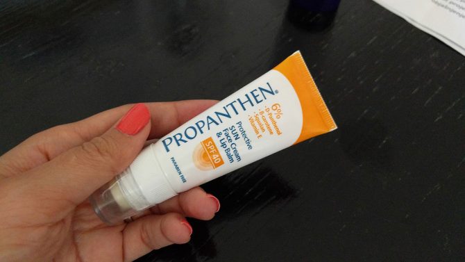 Top Ten Propanthen protective SUN face cream & lip balm