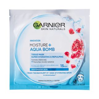 Garnier Skin Naturals Moisture + Aqua Bomb maska za lice u maramici za super hidrataciju