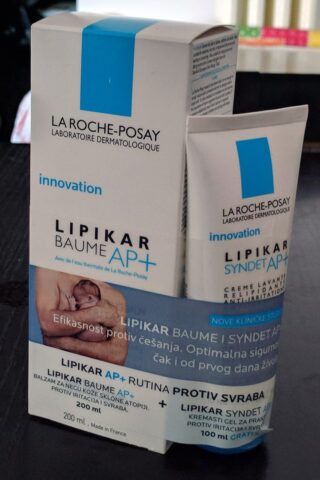 La Roche Posay Syndet AP+ gel za kupanje i Baume AP+ balsam za negu veoma suve atopične kože