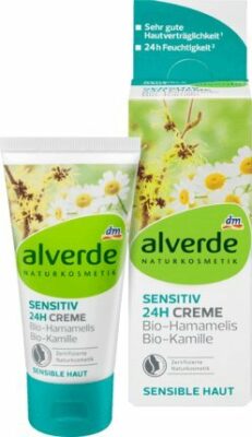 Alverde Naturokozmetik Sensitiv 24h dnevna krema za lice – hamamelis i kamilica