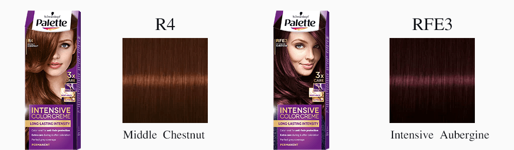 Palette paleta boja za kosu