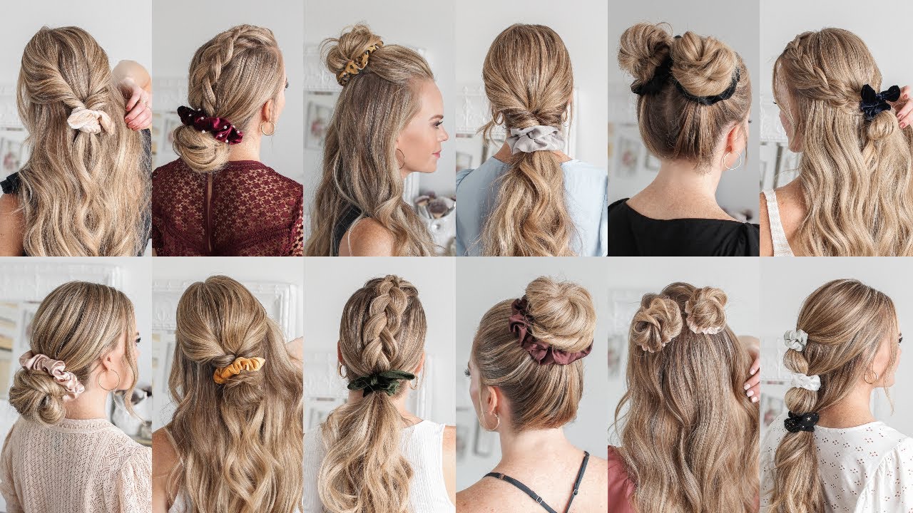 scrunchies vise frizura