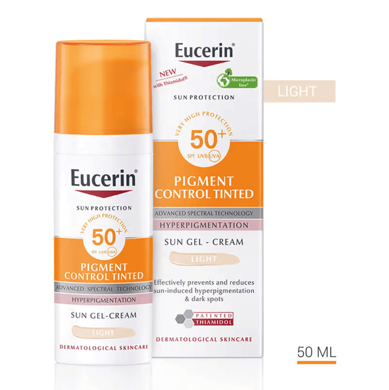 Eucerin Pigment Control Tonirani Fluid za zaštitu od sunca SPF 50+ Svetli