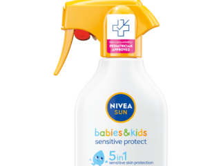Nivea Sun Babies & Kids sprej sa raspršivačem – SPF50+ zaštita od sunca za osetljivu i kožu sklonu alergijama