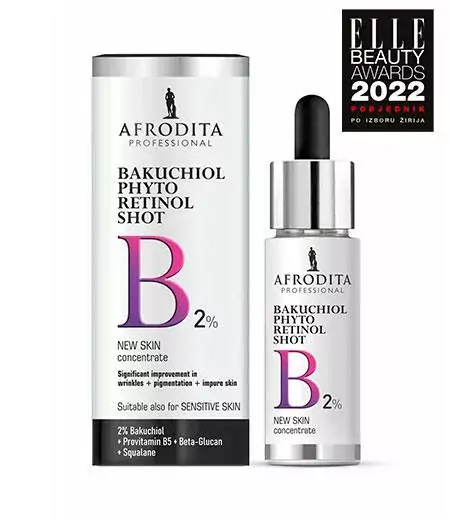 Afrodita kozmetika Bakuchiol Phyto Retinol Shot koncentrat za potpunu obnovu kože