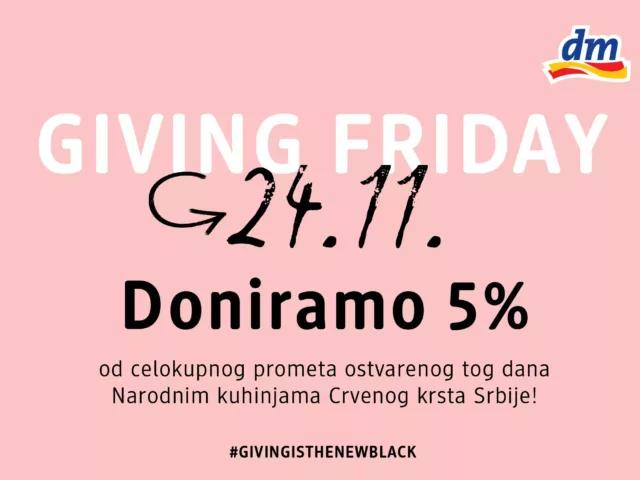 Giving Friday na Black Friday: Jedinstvena inicijativa kompanije dm i ove godine menja značenje Crnog petka