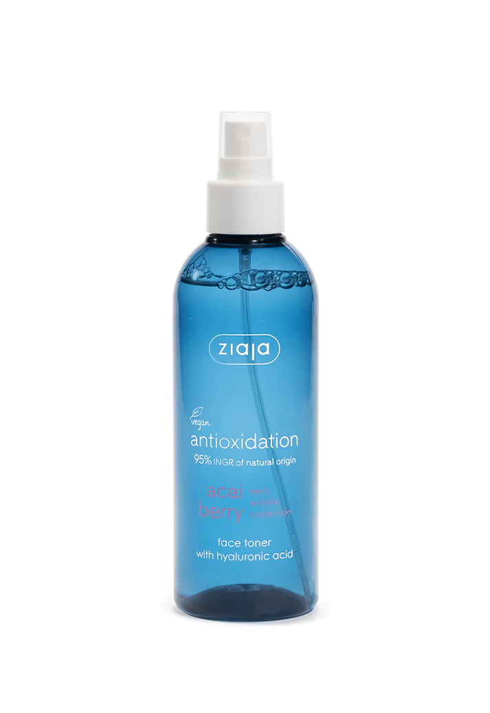 Ziaja Acai Berry Face Toner With Hyaluronic Acid Spray