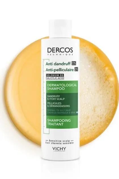 DERCOS šampon protiv peruti DS za normalnu do masnu kosu