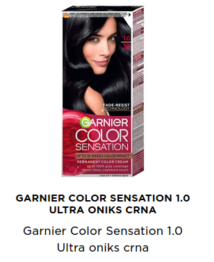 Garnier Color Sensation crne