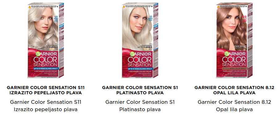 Garnier Color Sensation plave