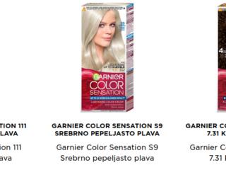 Garnier Color Sensation- katalog boja – Intenzivne boje i ogledalni sjaj