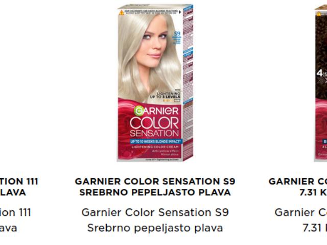 Garnier Color Sensation- katalog boja – Intenzivne boje i ogledalni sjaj