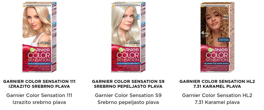 Garnier Color Sensation plave