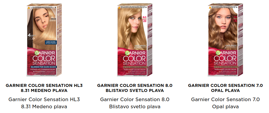 Garnier Color Sensation plave